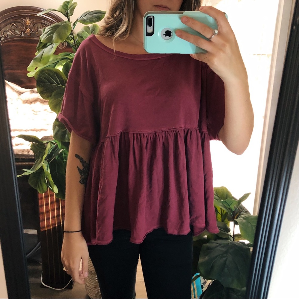 We the Free - Free People Peplum Shirt